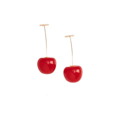 Red Cherry Resin Earrings