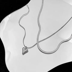 Double Layered Heart Necklace