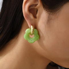 Colorful Flower Resin Earring