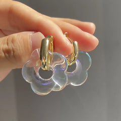 Colorful Flower Resin Earring