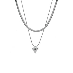 Double Layered Heart Necklace